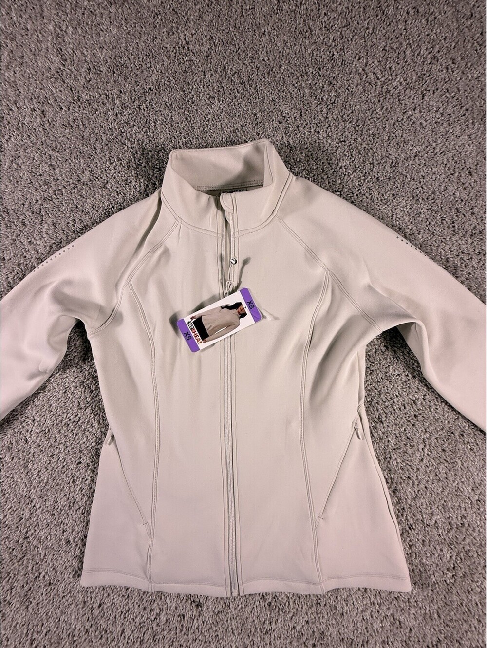 NWT 32 Degrees Women’s Full Zip Jacket Size XS Beige Light Weight